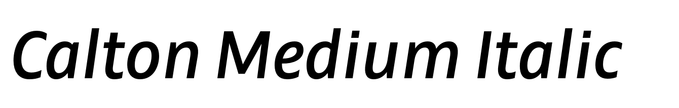 Calton Medium Italic
